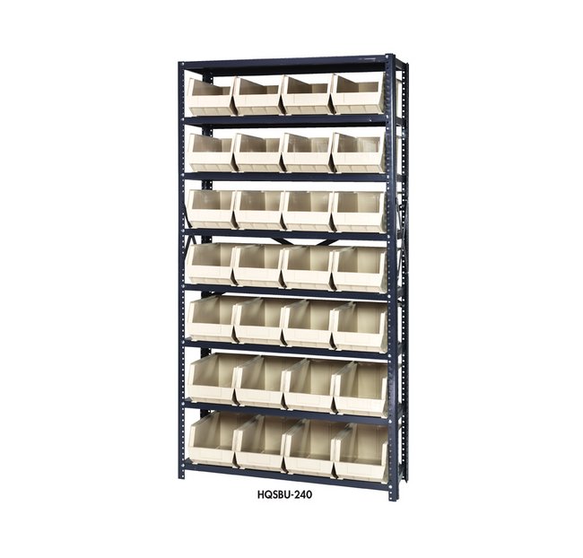 36-Inch Yellow Giant Open Hopper Bin Storage System - Image 1