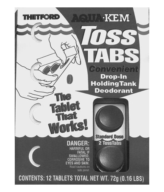 Toss Tabs - Toilet Chemical Tablets for Holding Tank Systems - Image 2