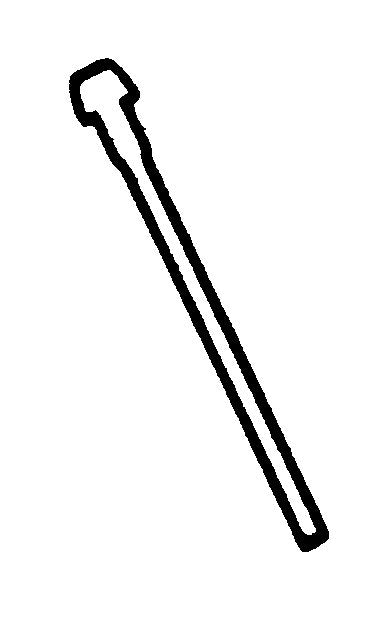 1/2" O.D. Rough Brass Tube with Lavatory Nose - 30" Length - Image 1