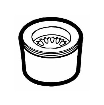 Slotless Brass Faucet Aerator - Image 1