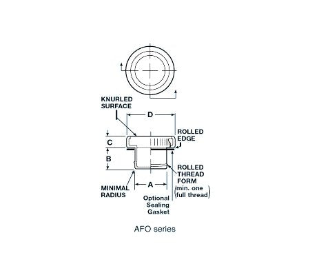 Threaded Aluminum Plugs for Flat-Faced O-Ring Hydraulic Fittings - AFO Series - Image 2