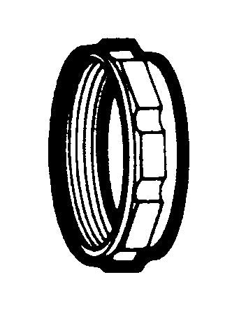Die Cast Chrome Plated Slip Nut - 1-1/2 x 1-3/8" Size - Image 1
