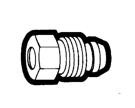 3/16" O.D. Gas Pilot Line Control Nut - Image 1