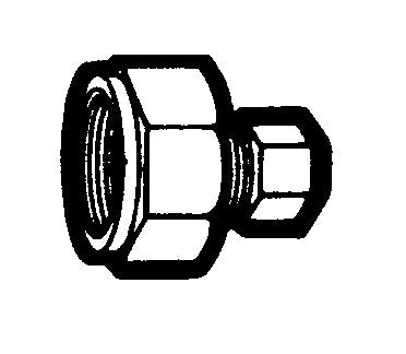3/8" Compression to Female Ball Cock Adapter - Image 1