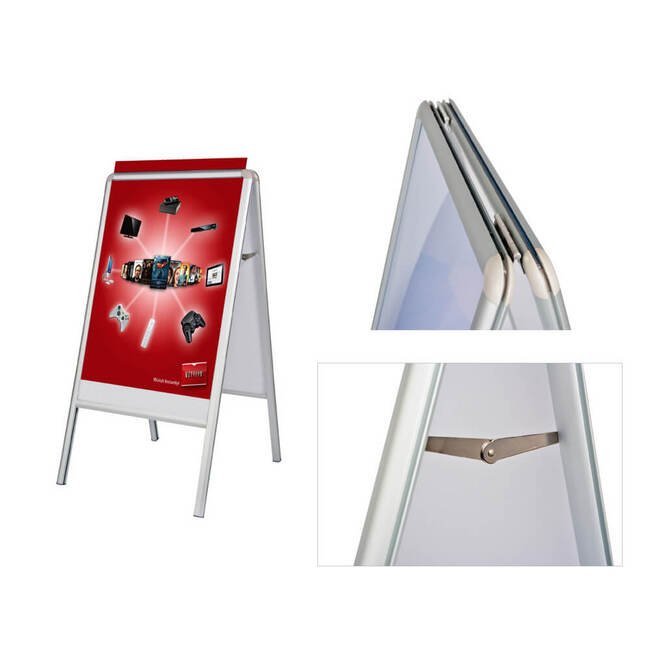 23x33 Water-Filled Sidewalk Poster Sign w/ Vinyl Prints - Image 2