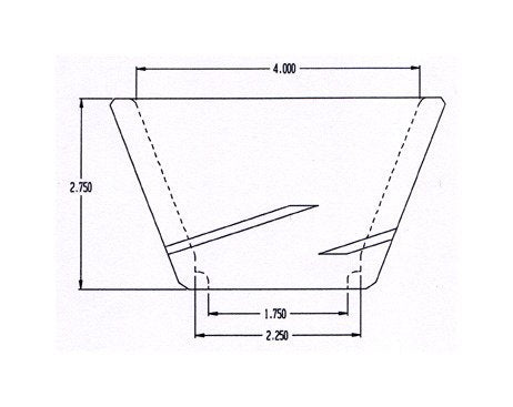 63 Pieces per Carton Pouring Cup Style With Lip for 2-1/4 Inch (in) Outer Diameter (OD) Strainer Core - Image 2