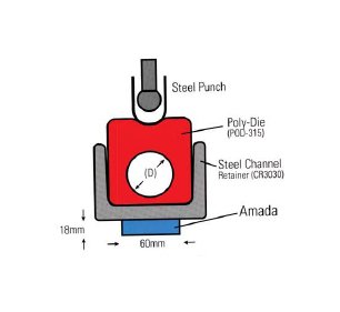 Poly-Dies 90-Degree Press Brake PUD-1825 - Image 1