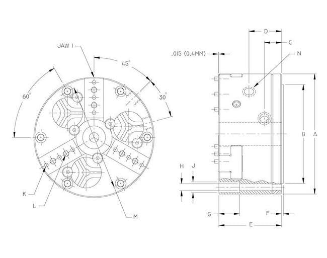 Precision Stationary Air Chucks 8 in | 200 mm - Image 2