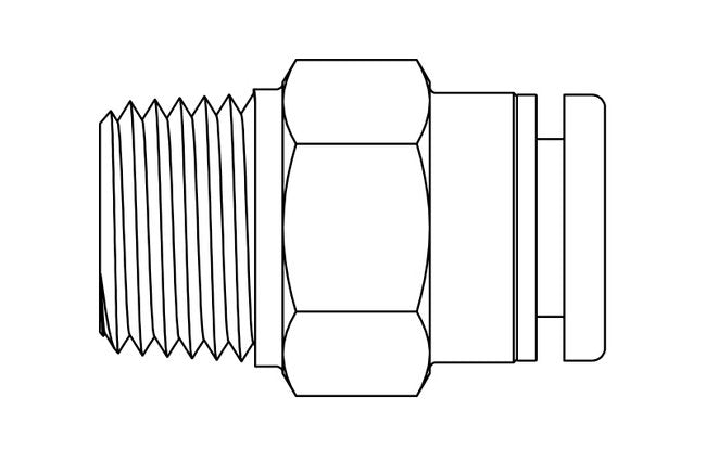 Precision Metal Orifices - Brass Push-On Tube Adapters - Image 2