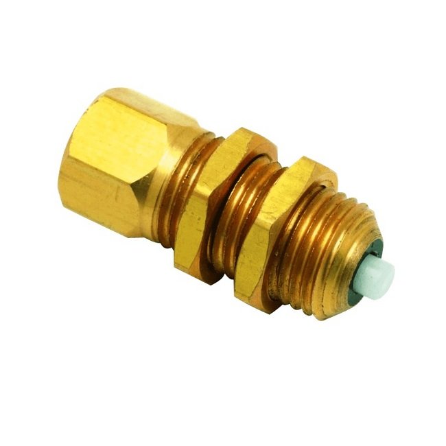 CMPI Series 10-32 Male Brass Panel Mount Pressure Indicator - Image 1