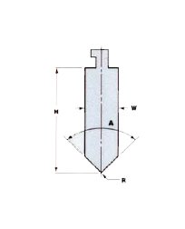 Precision 90 Degree General Purpose Press Brake Tooling Punch, 0.015" Tip Radius - Image 1