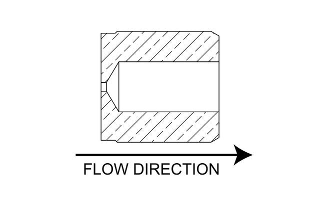 Precision Metal Orifices - Press-Fit Inserts, 0.414" OD - 316 Stainless Steel - Image 3