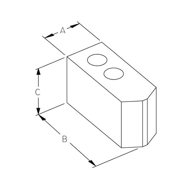 Precision A-2 Tool Steel Blank QC Top Jaws for PPC210 Chuck - Image 1