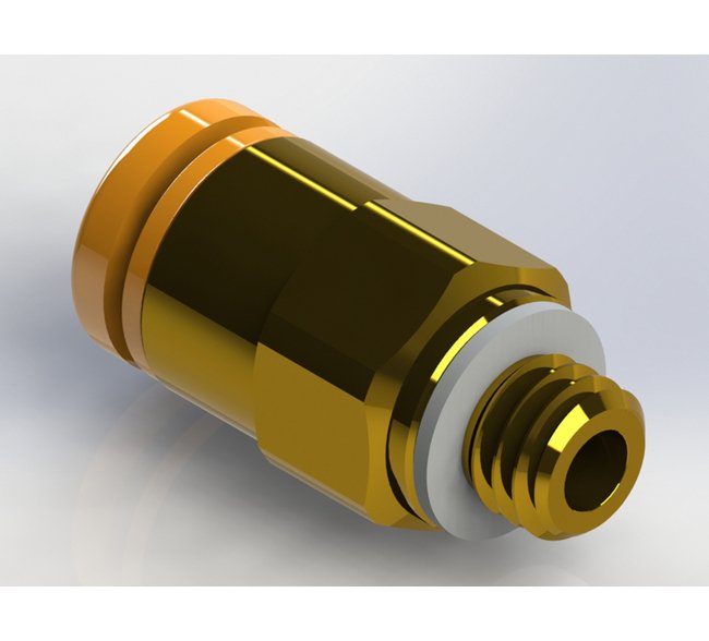 Precision Metal Orifice Tube Adapters 10-32 UNF x Tube - Image 1
