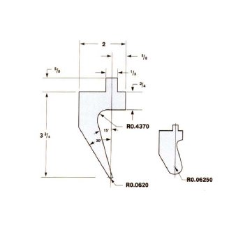 Aircraft Gooseneck Tooling Punch, Model P136 - Image 1