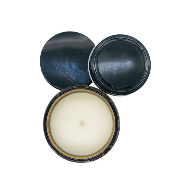 9 oz Amber Private Label Candle with Lid - Image 4