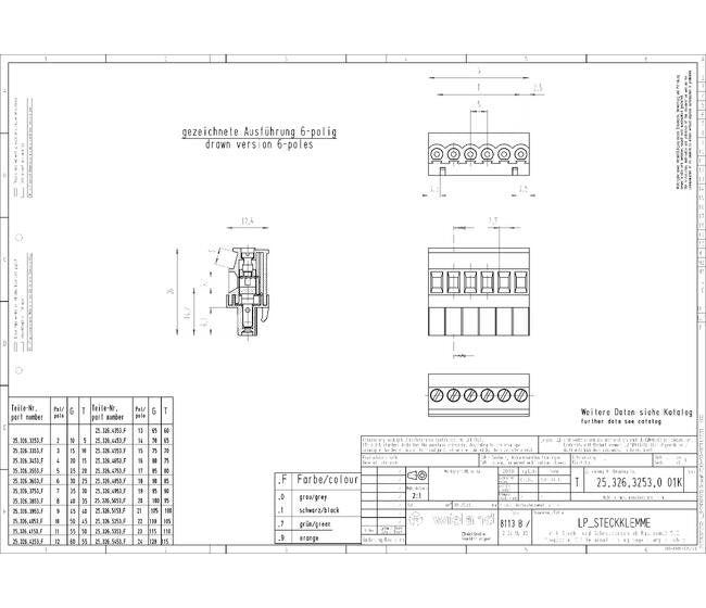 Wieland 8113 B/8 VL OB SW PCB Connector - Image 3
