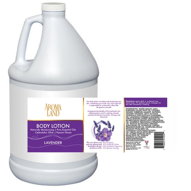 Aromaland® Lavender Hand & Body Lotion - 1 Gallon - Image 1