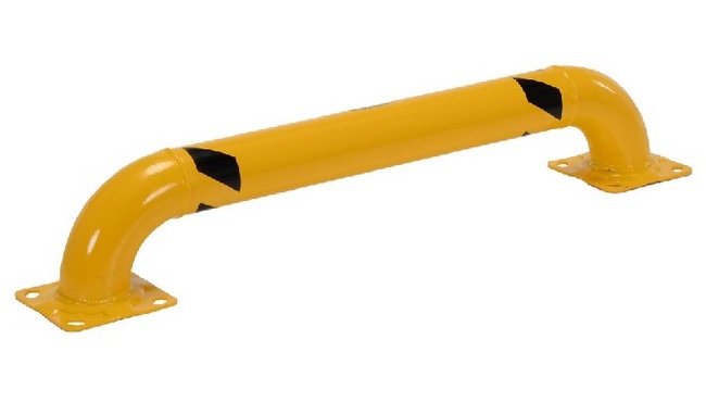 Low Profile Rack Guard - Yellow Powder Coat, 8-15/16" H x 48-5/8" L - Image 1