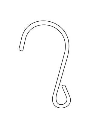 Perf Shelf 'S' Hook, Standard - Pack of 500 - Image 2