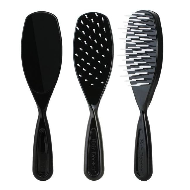 Hair Doctor Children's Rotating Hair Brush with Gentle Plastic Teeth - Image 1