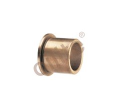 Metric Oilite SAE841 Self-Lubricating Bronze Flanged Sleeve Bearing - Image 1