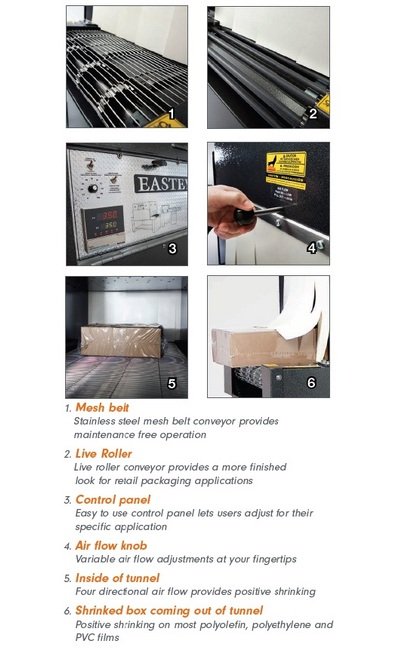 Eastey Professional Series 49 Inch Shrink Tunnel - Image 2