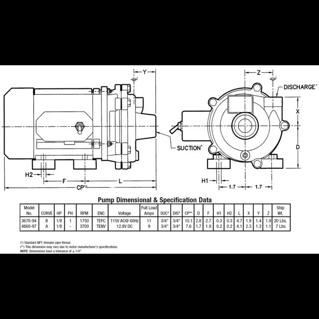 AMT Naval Bronze Marine Pump 3670-97 - Image 2