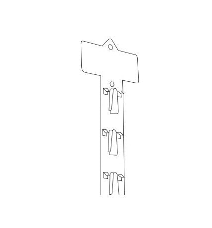 2" Quick-Strip Molded Merchandising Strip with Header - Image 2