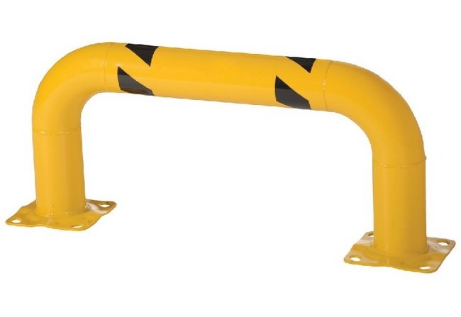 Yellow Powder Coat Low Profile Rack Guard - 36-5/8" Length, 16-15/16" Height - Image 1