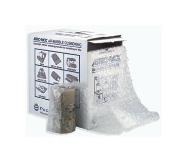24 Inch x 100 Feet Bubble Cushioned Packaging Roll with Dispenser - Image 1