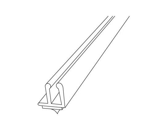 Crystal Clear Contoured Low Profile Shelf Fence - Image 2