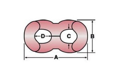 Heavy-Duty Figure 8 Swing Links for Cable Pulling - 3/4" Size - Image 2