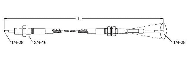 Hydraulic Valve Remote Control Cables - Image 2