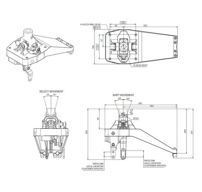923 Series Horizontal Gear Shifter System - Image 3