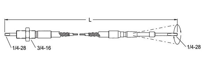 Hydraulic Valve Control Cables - Image 2