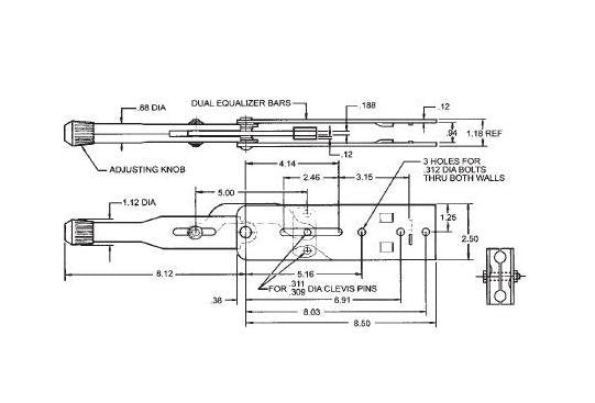 Locking Brake Lever Kit - Side Mount - Image 2