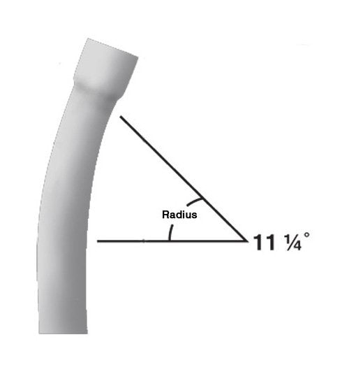 TC6 36in. Radius PVC Conduit Bend - 11-1/4 Degree, 36in. Radius - Image 1