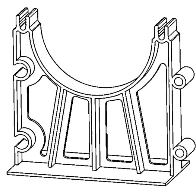8x1.5 PVC Underground Duct Spacer - Image 2