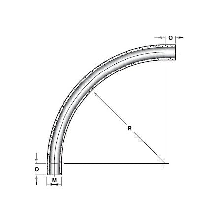 Champion Fiberglass 4 Inch Standard Wall IPS Aboveground Conduit Elbow 90º x 24 Inch Radius - Image 1