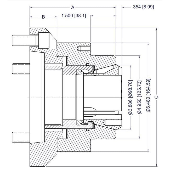 Pull Back Collet Chuck - CB-NB Series - Image 2