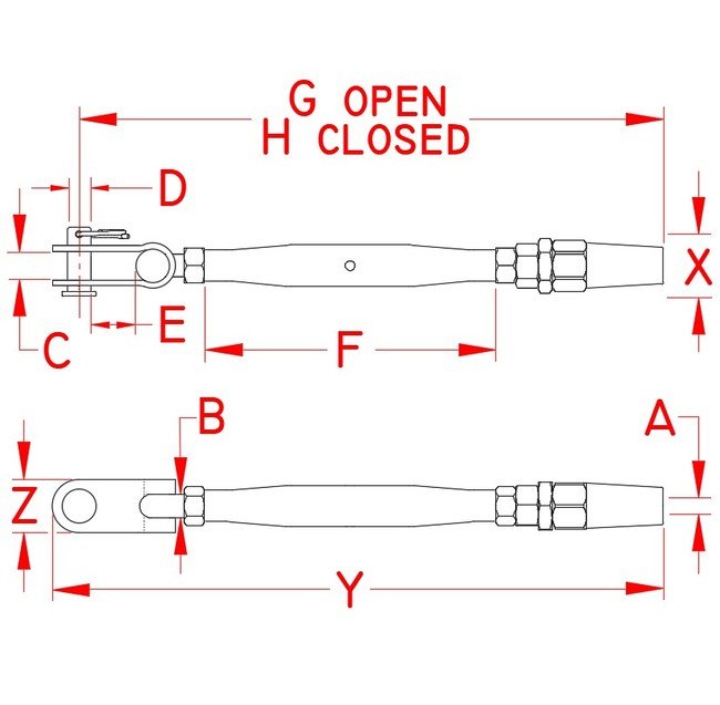 Suncor Quick Attach™ Stud and Toggle Turnbuckle - Image 2