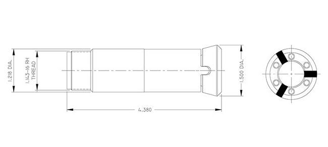 Davenport 3/4" Model B Oversize Quick Change Collet Body - Image 1