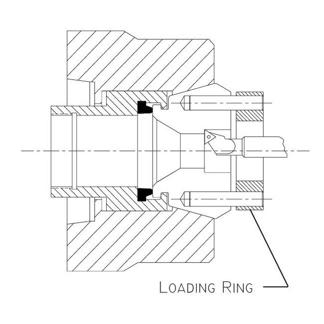 Precision Machinable SK42BZI Collet with AR42 Loading Ring - Image 3