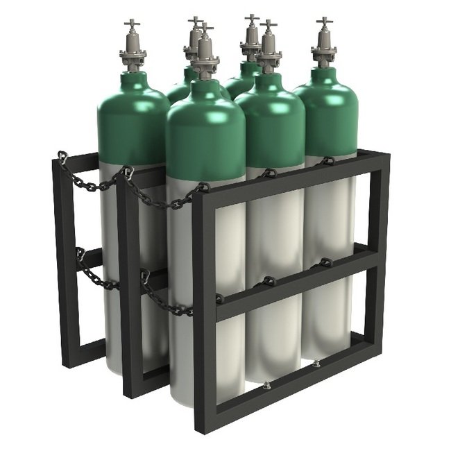 Heavy-Duty Gas Cylinder Rack - 30x36in - Image 1