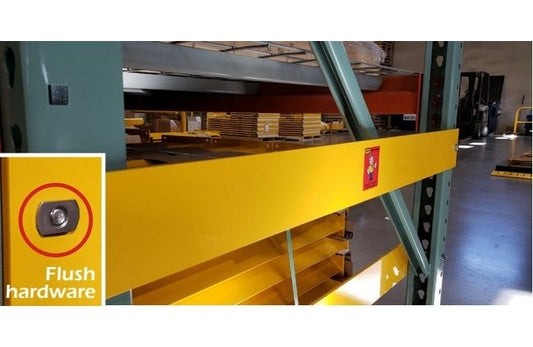 42" Rack Deflect Pallet Guide with Flush Mount Hardware - Image 1