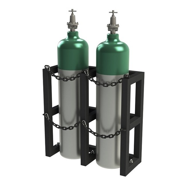Source Equipment Co. Gas Cylinder Rack - 30x12x30 in - Image 1