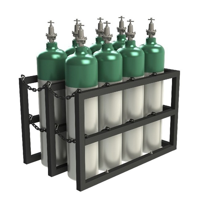 Heavy-Duty 30x48x30 Gas Cylinder Rack - Image 1