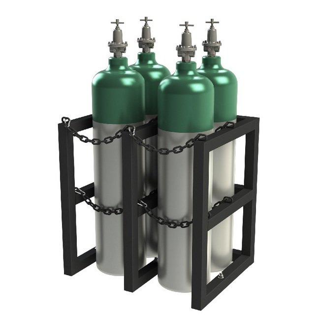 Heavy-Duty Gas Cylinder Rack with 30x24 Dimensions - Image 1
