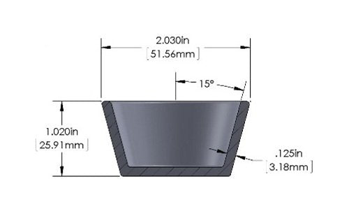 Tungsten E-Beam Liner - RDM-EB6 Series 40 cm³ - Image 2